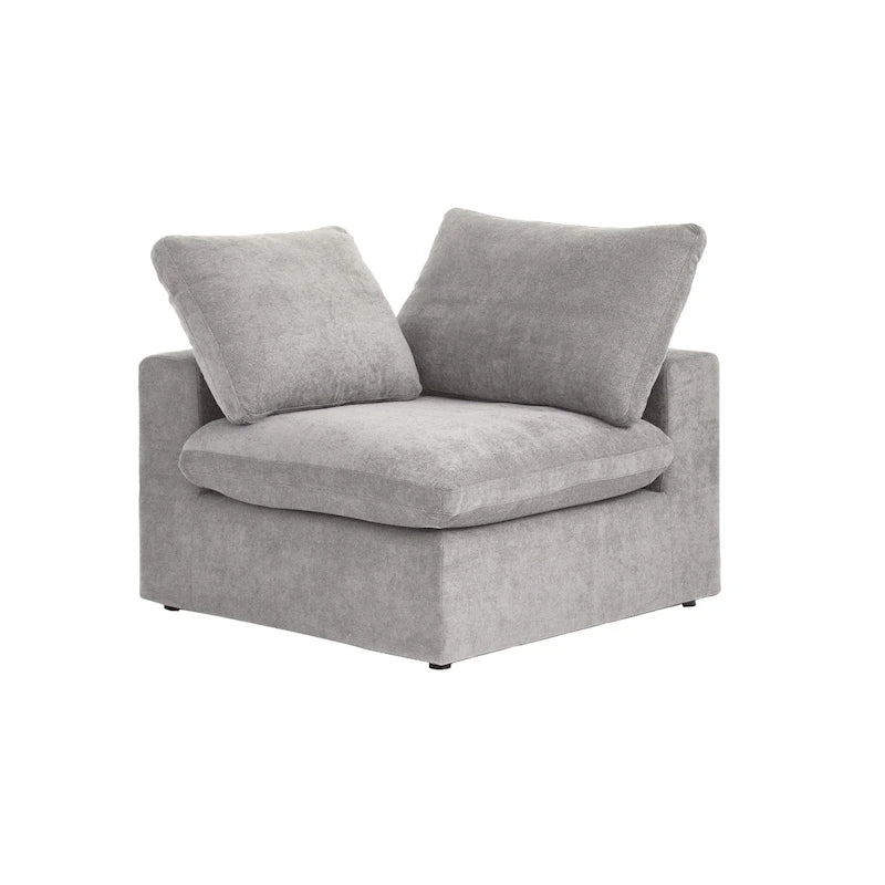 Modernes Leinen Ecksofa Commix, daunengefüllt, überdimensioniert, gepolsterte Sofas für das Wohnzimmer