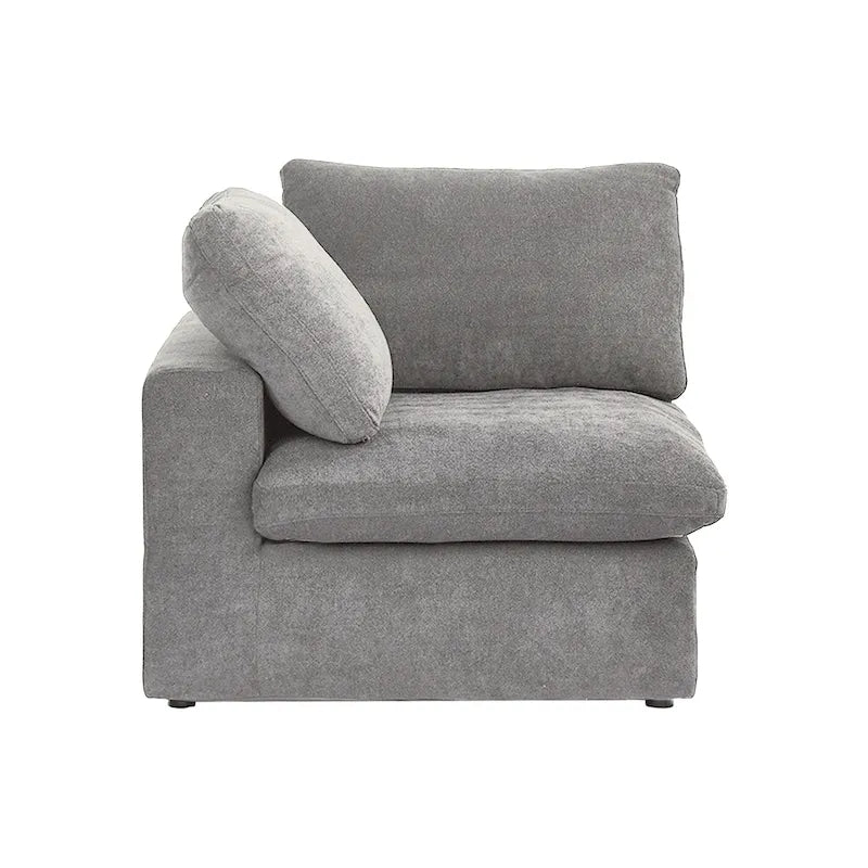 Modernes Leinen Ecksofa Commix, daunengefüllt, überdimensioniert, gepolsterte Sofas für das Wohnzimmer