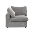 Modernes Leinen Ecksofa Commix, daunengefüllt, überdimensioniert, gepolsterte Sofas für das Wohnzimmer