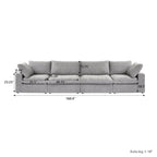 Modernes Leinen Ecksofa Commix, daunengefüllt, überdimensioniert, gepolsterte Sofas für das Wohnzimmer