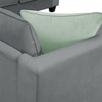 Merax 112*87 Ecksofas Wohnzimmergarnituren 7-Sitzer Modulares Sektionssofa