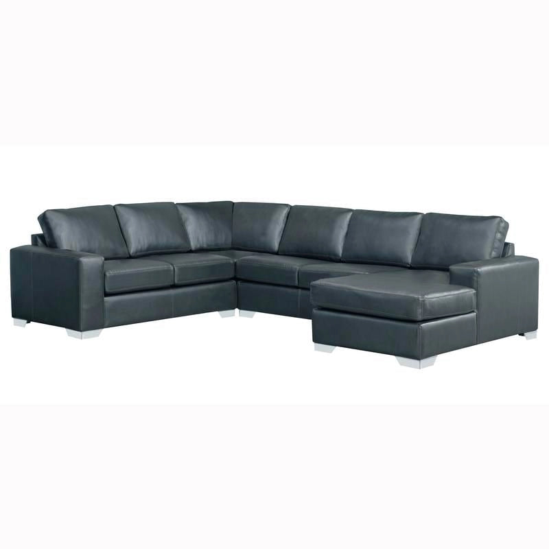 Mitchell modernes Premium Sofa mit italienischem Echtlederbezug