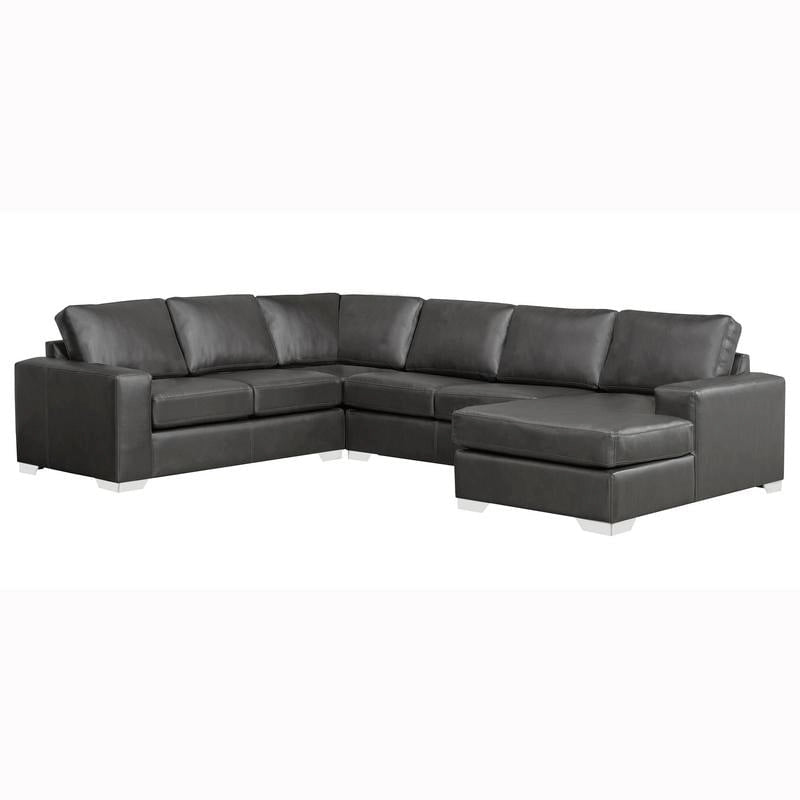 Mitchell modernes Premium Sofa mit italienischem Echtlederbezug