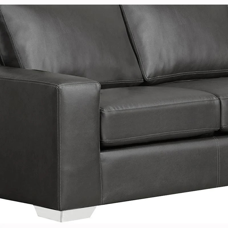 Mitchell modernes Premium Sofa mit italienischem Echtlederbezug