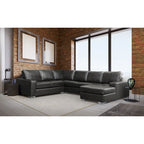 Mitchell modernes Premium Sofa mit italienischem Echtlederbezug