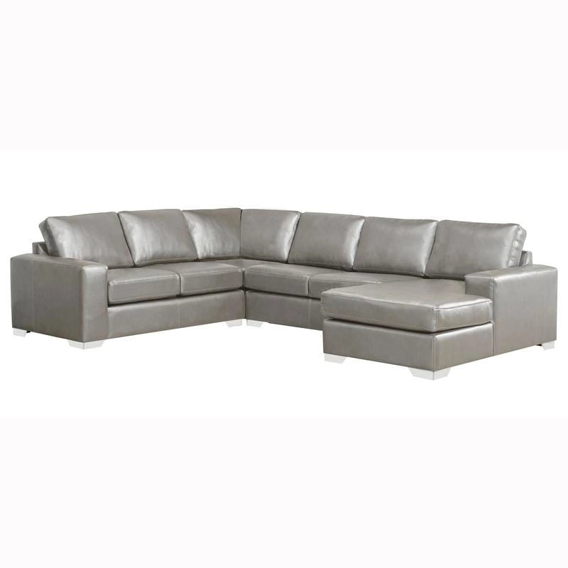 Mitchell modernes Premium Sofa mit italienischem Echtlederbezug