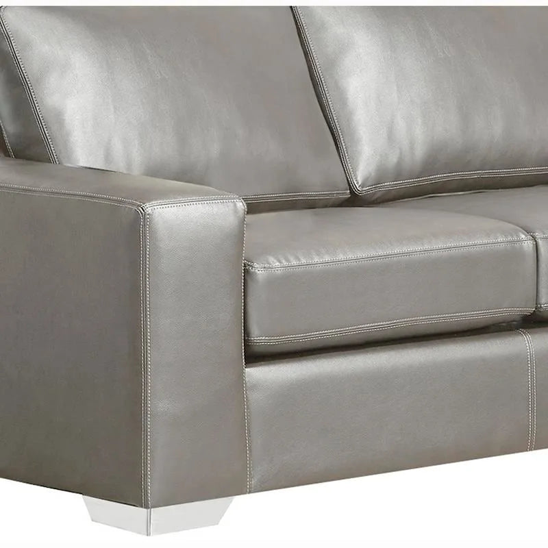Mitchell modernes Premium Sofa mit italienischem Echtlederbezug