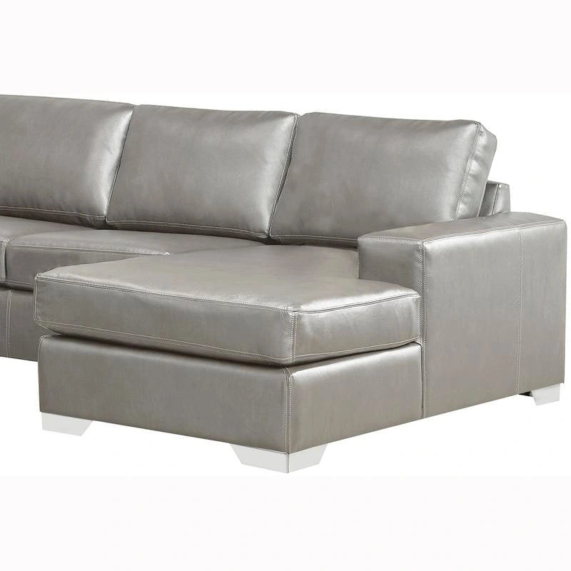 Mitchell modernes Premium Sofa mit italienischem Echtlederbezug