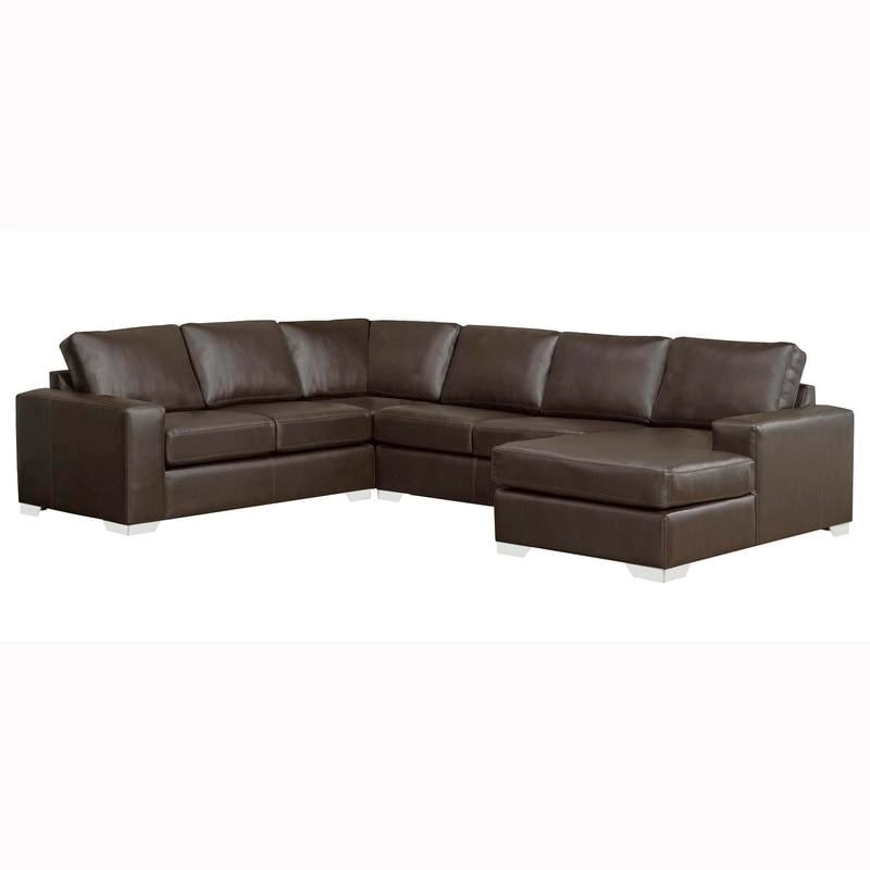 Mitchell modernes Premium Sofa mit italienischem Echtlederbezug