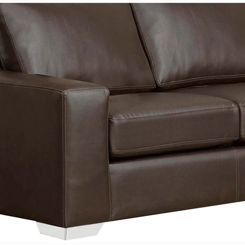 Mitchell modernes Premium Sofa mit italienischem Echtlederbezug
