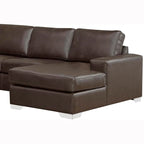 Mitchell modernes Premium Sofa mit italienischem Echtlederbezug