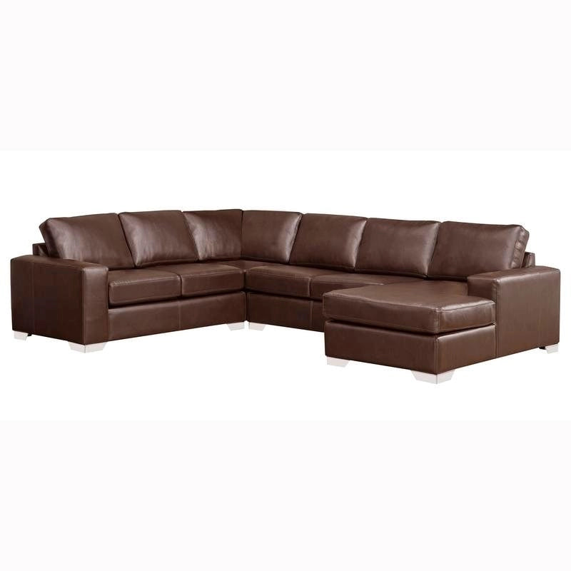 Mitchell modernes Premium Sofa mit italienischem Echtlederbezug