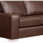 Mitchell modernes Premium Sofa mit italienischem Echtlederbezug
