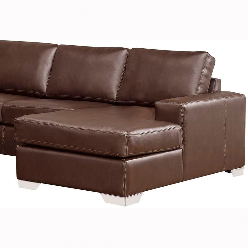 Mitchell modernes Premium Sofa mit italienischem Echtlederbezug