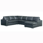Mitchell modernes Premium Sofa mit italienischem Echtlederbezug