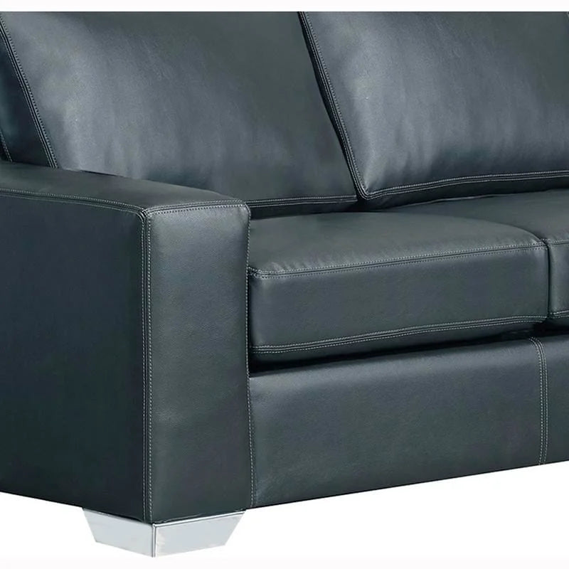 Mitchell modernes Premium Sofa mit italienischem Echtlederbezug