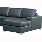 Mitchell modernes Premium Sofa mit italienischem Echtlederbezug
