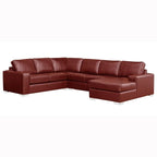 Mitchell modernes Premium Sofa mit italienischem Echtlederbezug
