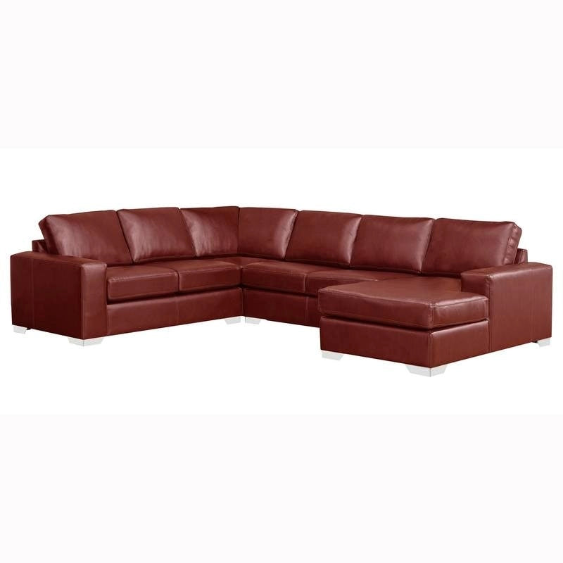 Mitchell modernes Premium Sofa mit italienischem Echtlederbezug