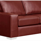 Mitchell modernes Premium Sofa mit italienischem Echtlederbezug