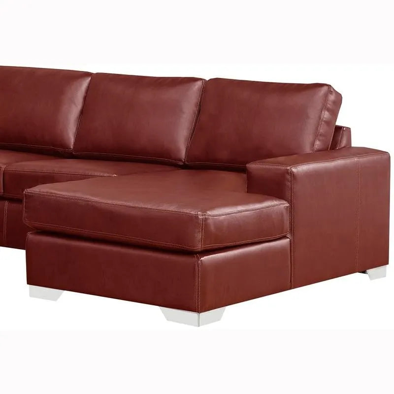 Mitchell modernes Premium Sofa mit italienischem Echtlederbezug