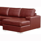 Mitchell modernes Premium Sofa mit italienischem Echtlederbezug