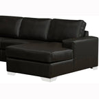 Mitchell modernes Premium Sofa mit italienischem Echtlederbezug