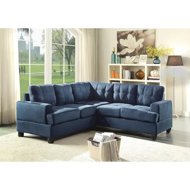 Sandridge 80 Zoll B 2-teiliges Mikrofasersofa in L-Form – 80L x 80B x 36H