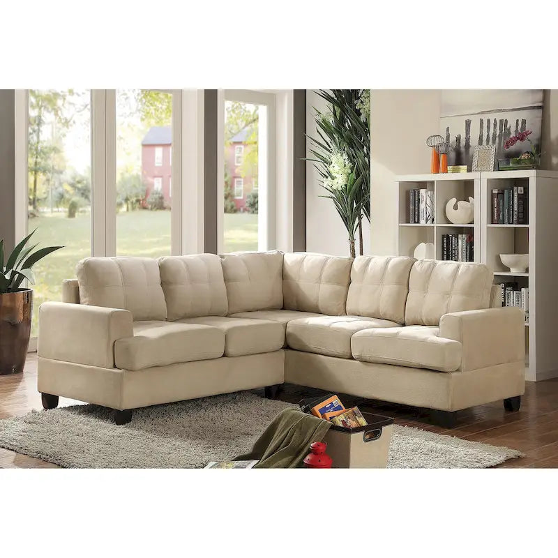 Sandridge 80 Zoll B 2-teiliges Mikrofasersofa in L-Form – 80L x 80B x 36H