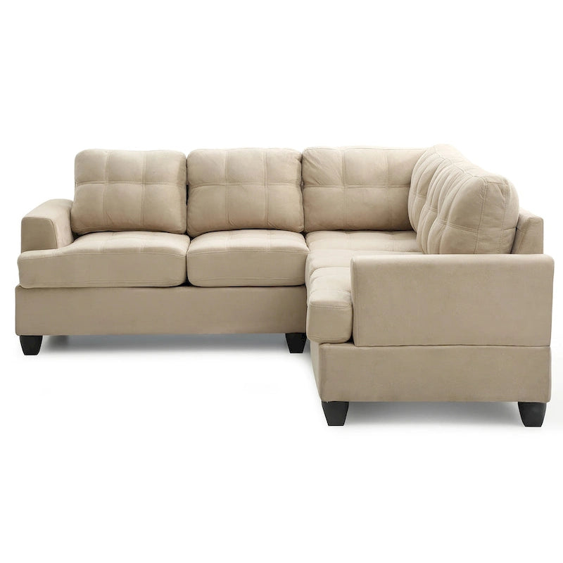 Sandridge 80 Zoll B 2-teiliges Mikrofasersofa in L-Form – 80L x 80B x 36H