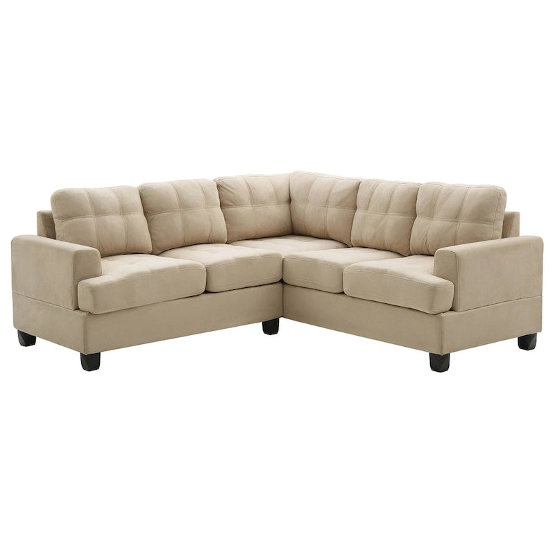 Sandridge 80 Zoll B 2-teiliges Mikrofasersofa in L-Form – 80L x 80B x 36H