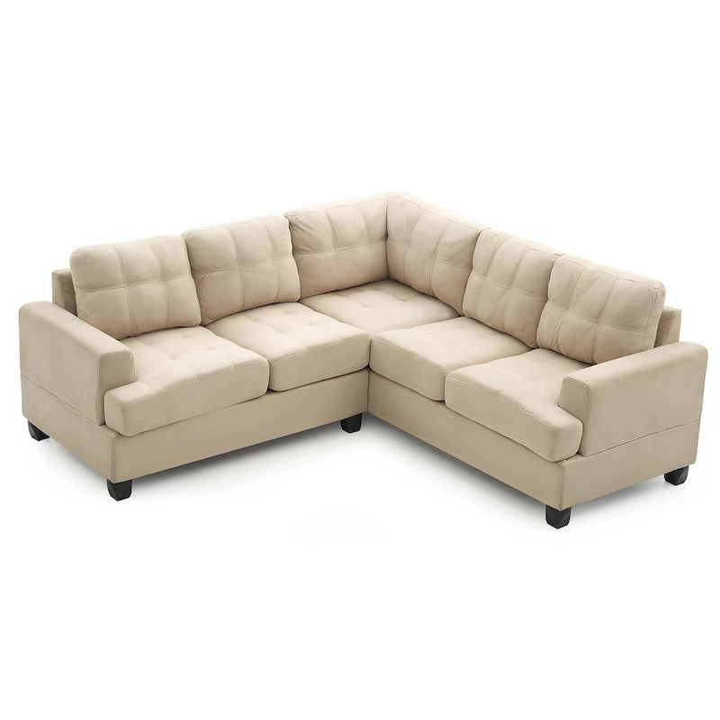 Sandridge 80 Zoll B 2-teiliges Mikrofasersofa in L-Form – 80L x 80B x 36H