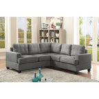 Sandridge 80 Zoll B 2-teiliges Mikrofasersofa in L-Form – 80L x 80B x 36H