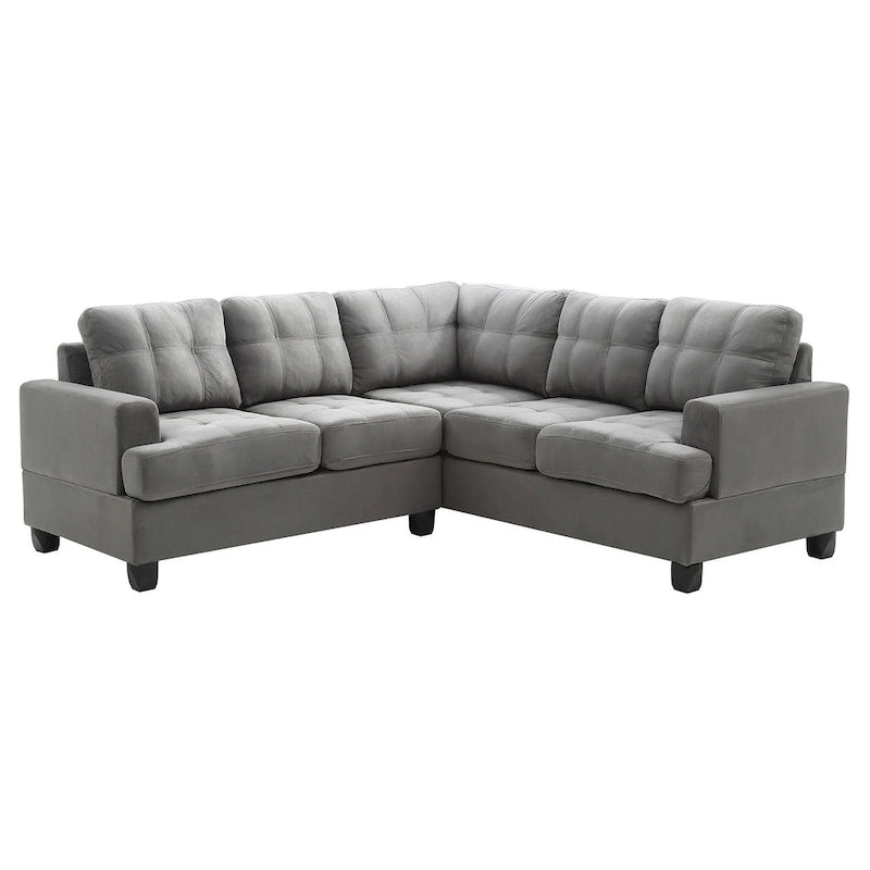 Sandridge 80 Zoll B 2-teiliges Mikrofasersofa in L-Form – 80L x 80B x 36H