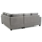 Sandridge 80 Zoll B 2-teiliges Mikrofasersofa in L-Form – 80L x 80B x 36H
