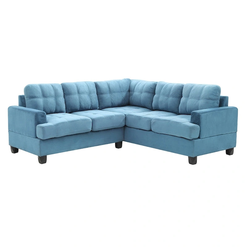 Sandridge 80 Zoll B 2-teiliges Mikrofasersofa in L-Form – 80L x 80B x 36H
