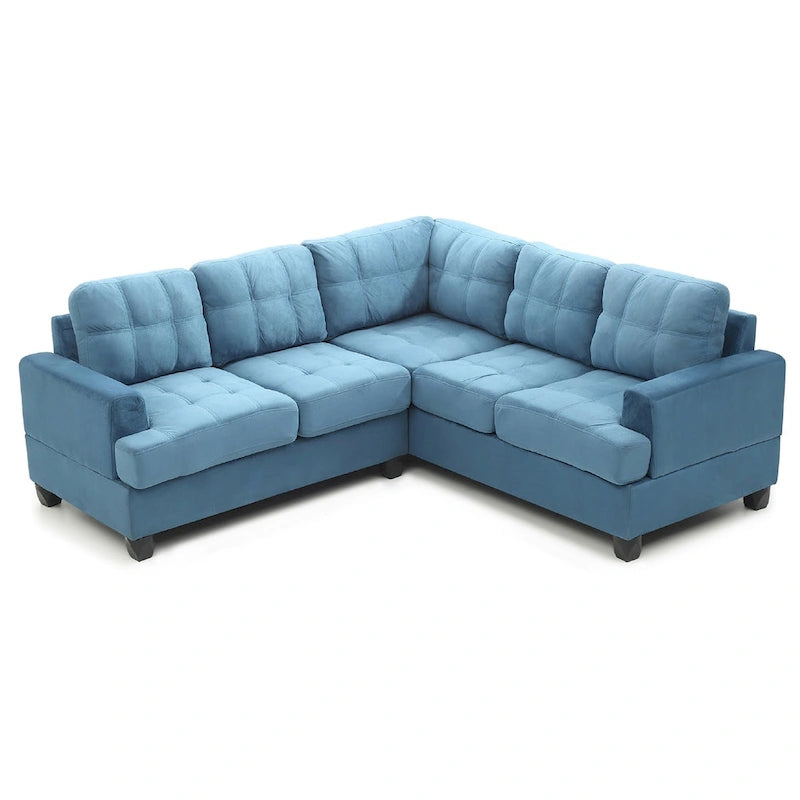 Sandridge 80 Zoll B 2-teiliges Mikrofasersofa in L-Form – 80L x 80B x 36H