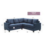 Sandridge 80 Zoll B 2-teiliges Mikrofasersofa in L-Form – 80L x 80B x 36H