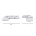 Laguna 165,5 L-förmiges modulares Sofa mit Récamiere