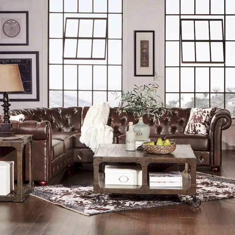 Knightsbridge Chesterfield Ecksofa von iNSPIRE Q Artisan