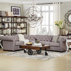 Knightsbridge Chesterfield Ecksofa von iNSPIRE Q Artisan