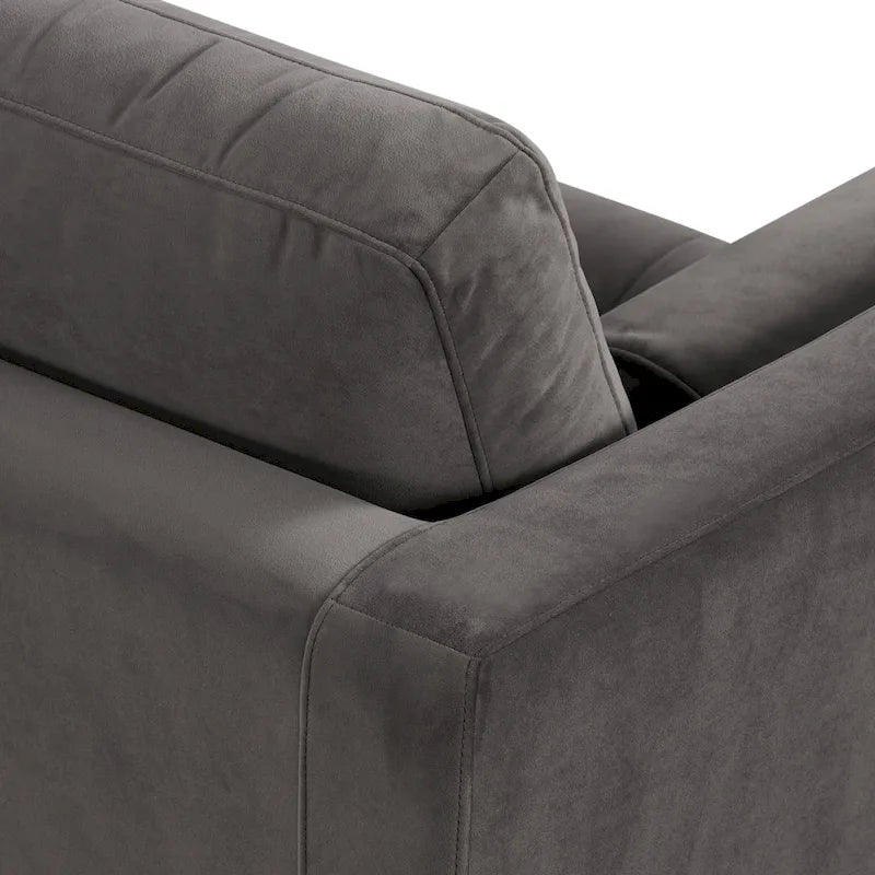 Poly & Bark Napa 104,5 Stoffsofa mit rechter Ottomane