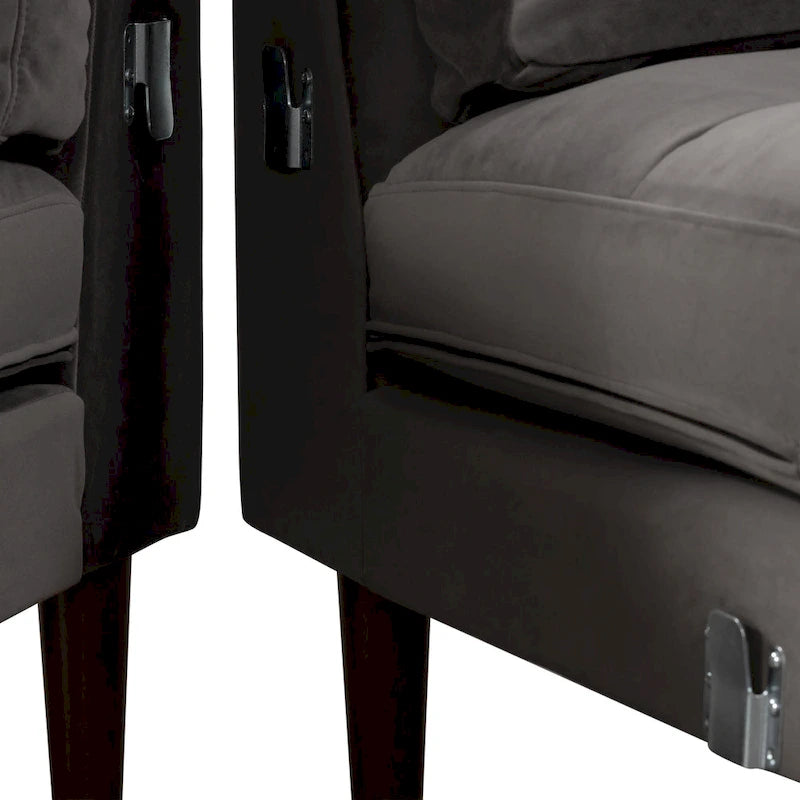 Poly & Bark Napa 104,5 Stoffsofa mit rechter Ottomane