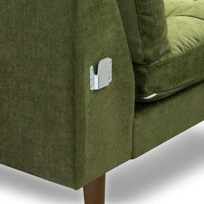 Poly & Bark Napa 104,5 Stoffsofa mit rechter Ottomane