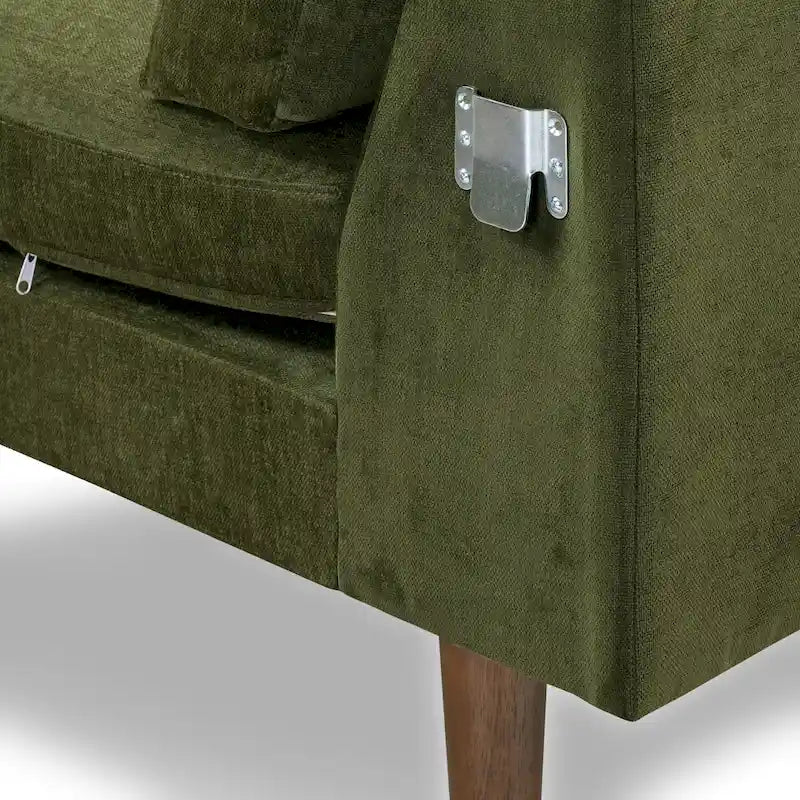 Poly & Bark Napa 104,5 Stoffsofa mit rechter Ottomane