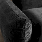 L-förmiges Sektionssofa, minimalistisches Chenille-Modulsofa mit Ottomane