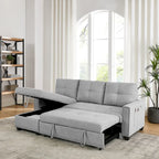 Klassisches und gemütliches L-förmiges Schlafsofa mit Ausziehfunktion