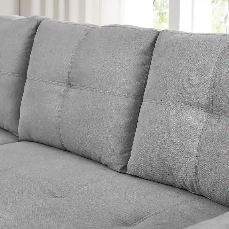 Klassisches und gemütliches L-förmiges Schlafsofa mit Ausziehfunktion