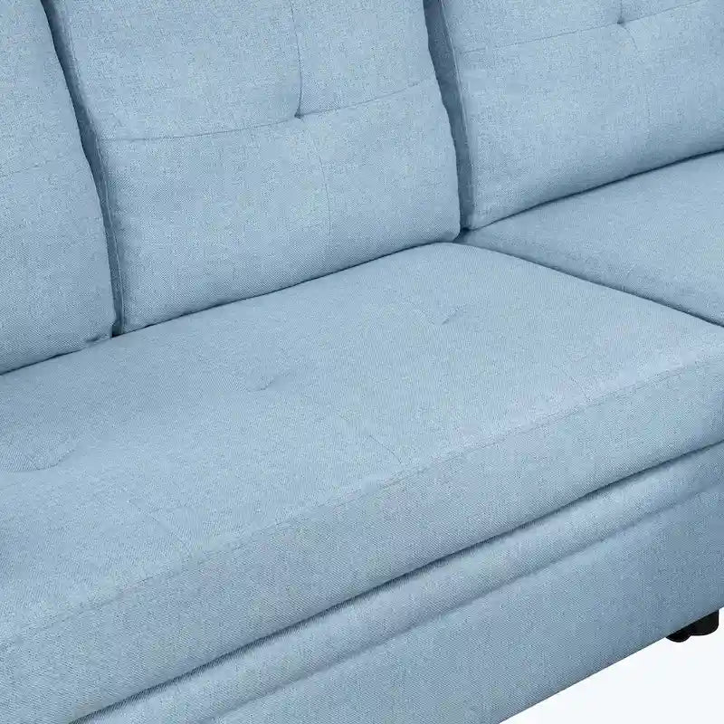 Klassisches und gemütliches L-förmiges Schlafsofa mit Ausziehfunktion