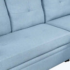 Klassisches und gemütliches L-förmiges Schlafsofa mit Ausziehfunktion